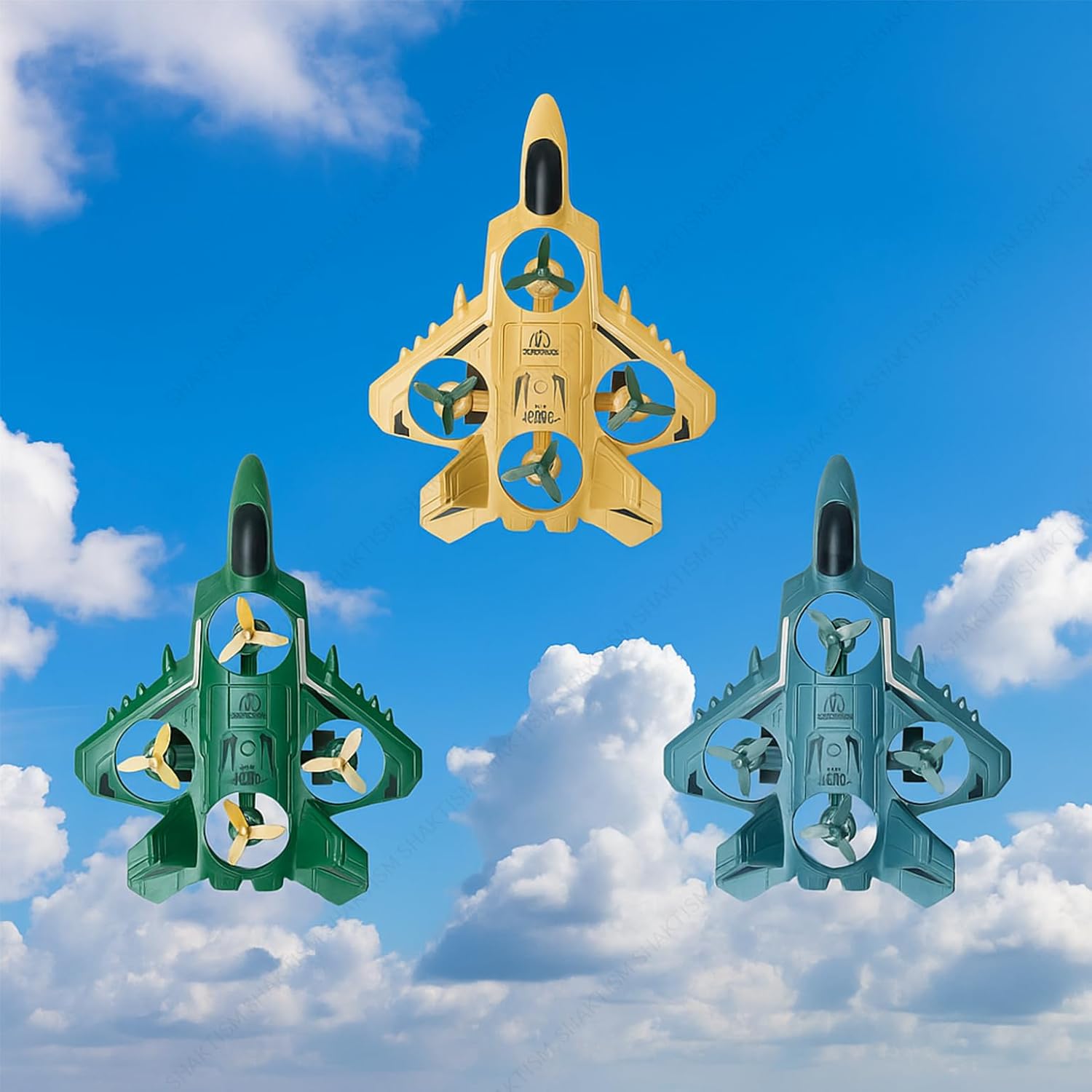 Kids fighter jet toy for imaginative play by Bouncy Boo
