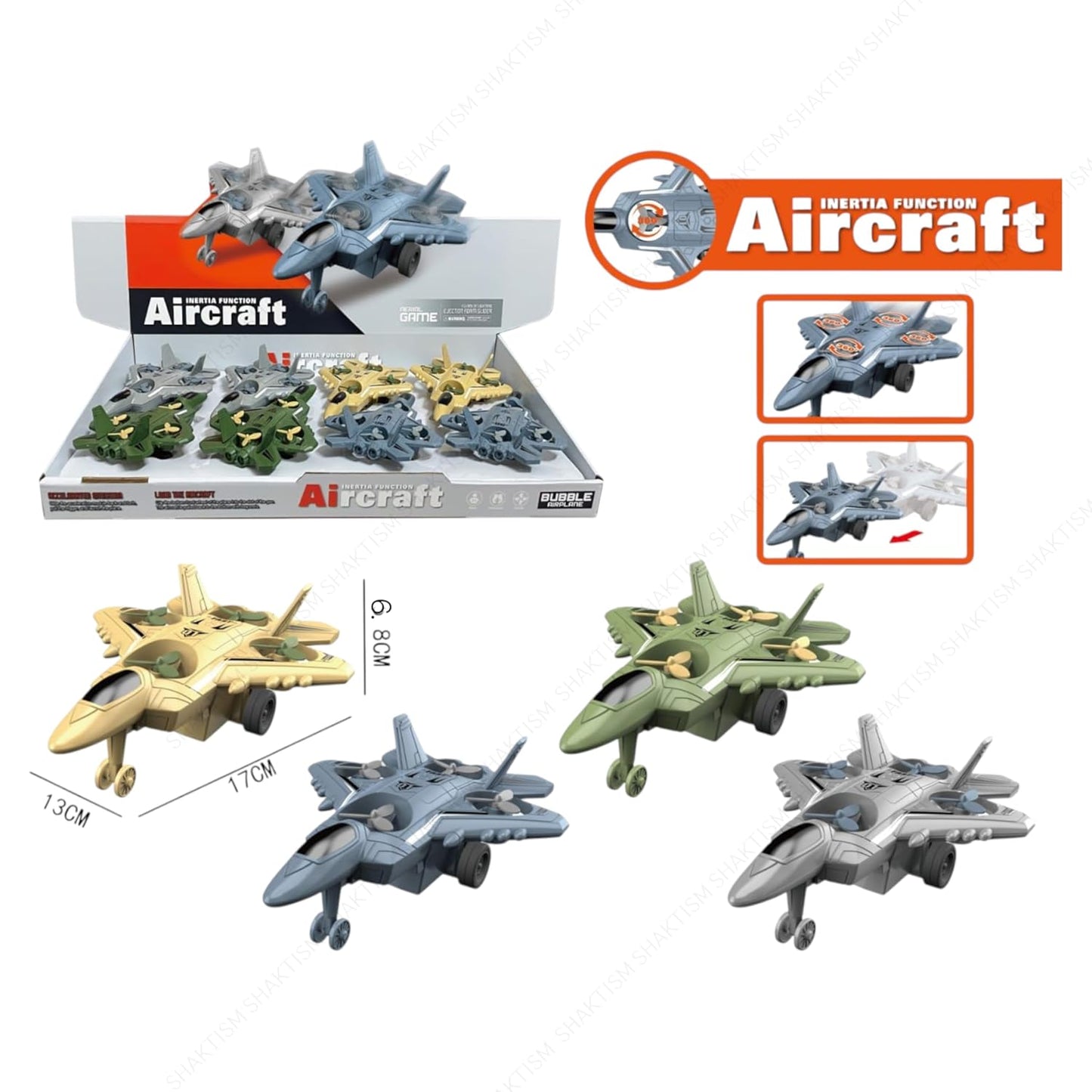Fighter jet toy for kids role play by Bouncy Boo