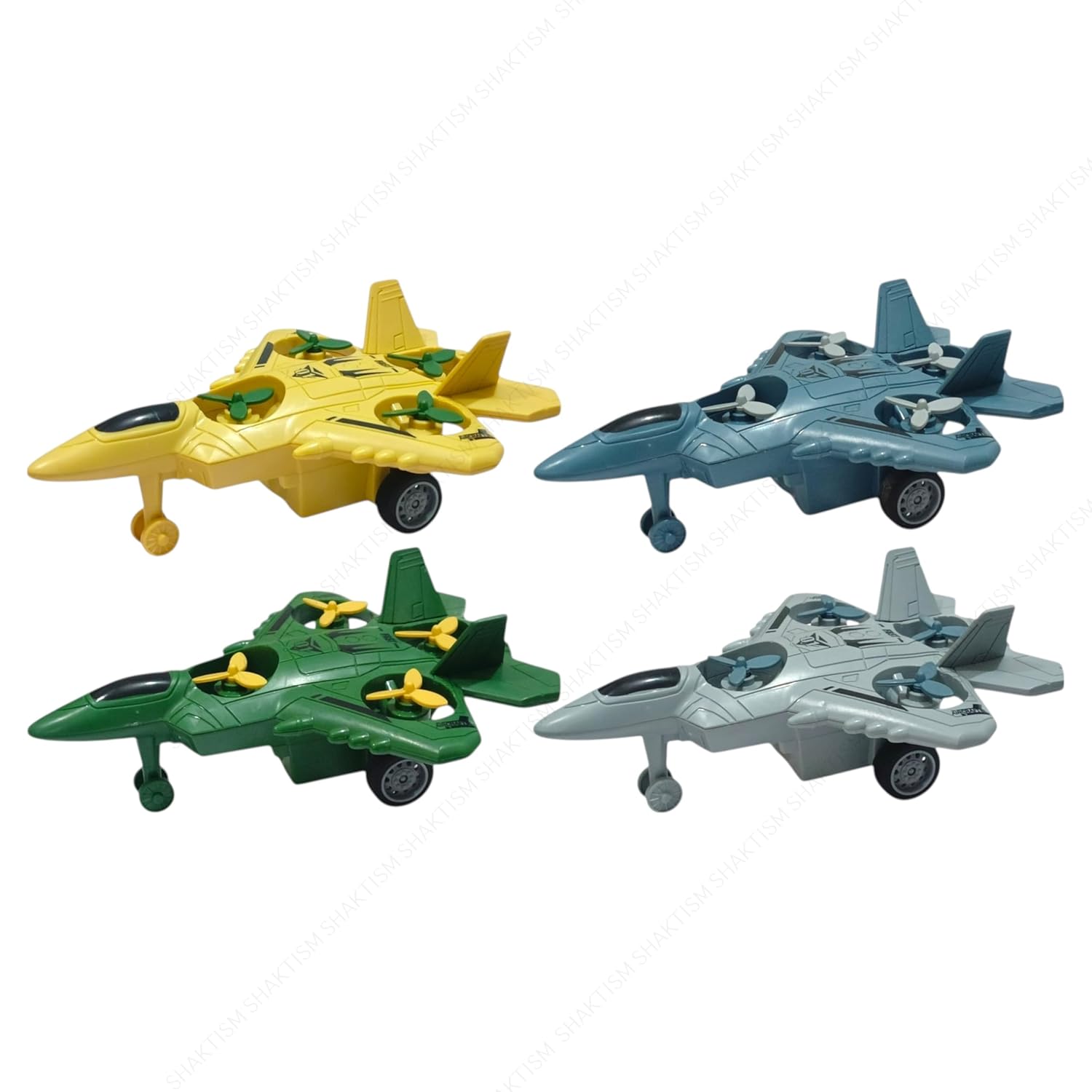 Kids fighter jet toy for entertainment by Bouncy Boo