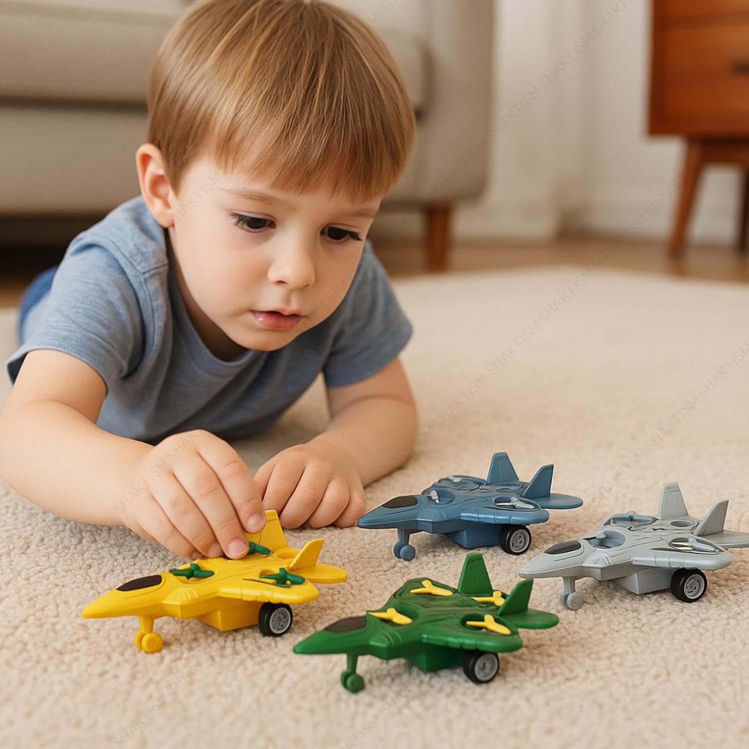 Kids aircraft toy fighter jet by Bouncy Boo