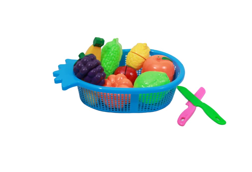 Fruits and Vegetables Toy Basket for Kids Age 3+ – Encourages Pretend Play and Learning Fun - Bouncy Boo - Kids Toys Store