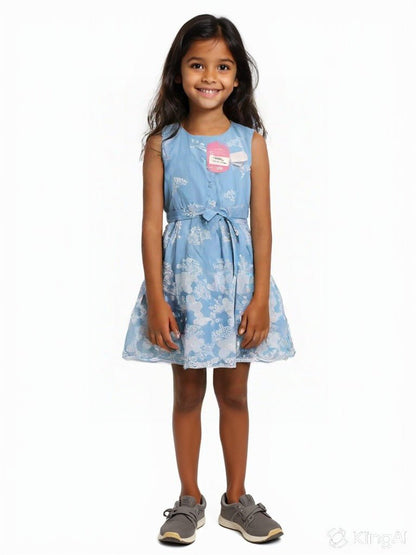 Girls Casual Dress for 2–6 Years | Stylish & Comfortable Frock - Bouncy Boo - Kids Toys Store