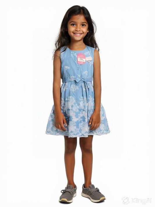 Girls Casual Dress for 2–6 Years | Stylish & Comfortable Frock - Bouncy Boo - Kids Toys Store