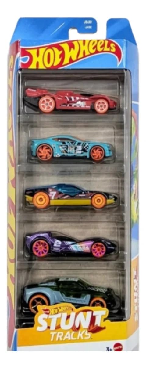 Hot Wheels Stunt Cars Pack for Kids Age 3+ – Boosts Imagination, Racing Fun, and Creative Play - Bouncy Boo - Kids Toys Store