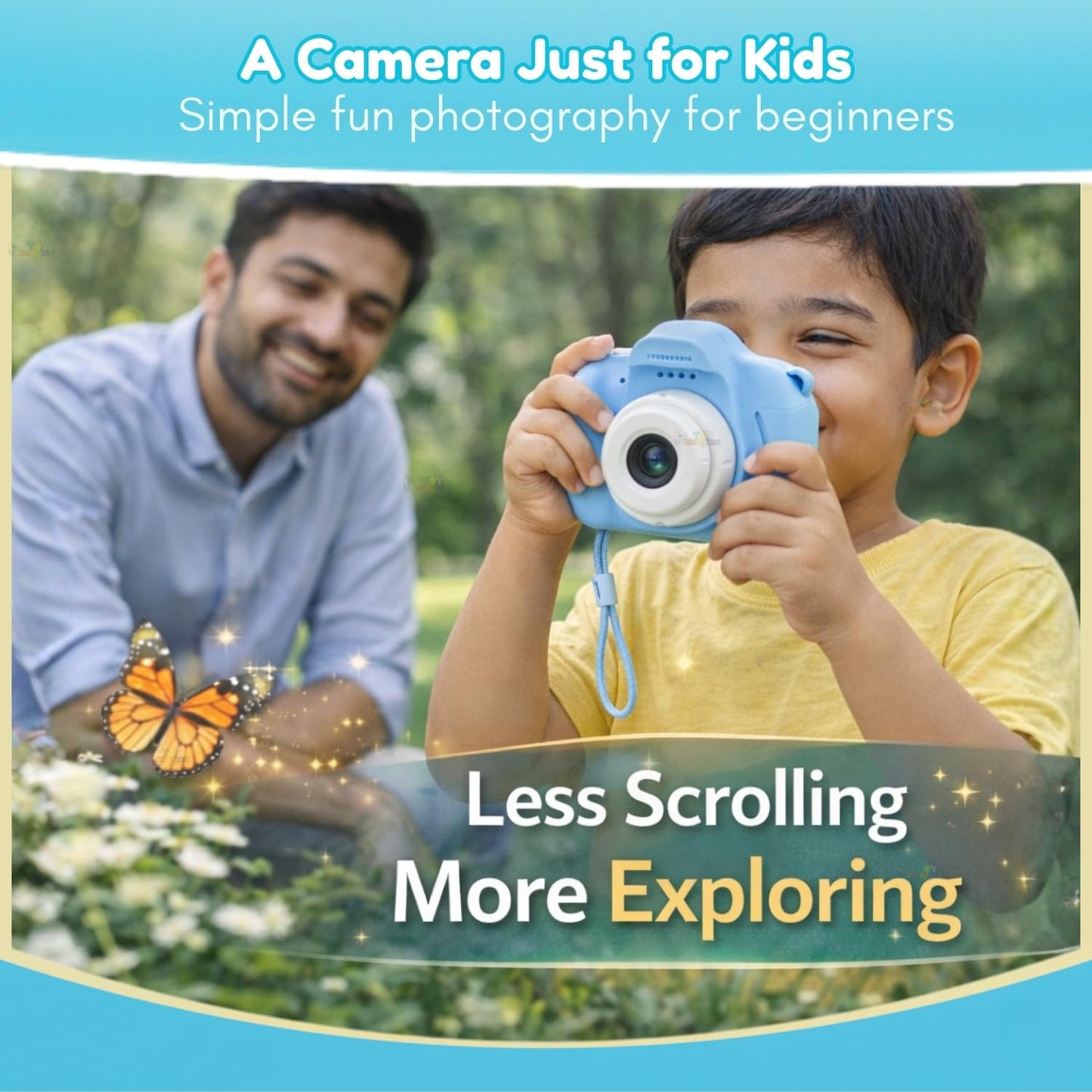 Digital camera for kids easy to use by Bouncy Boo