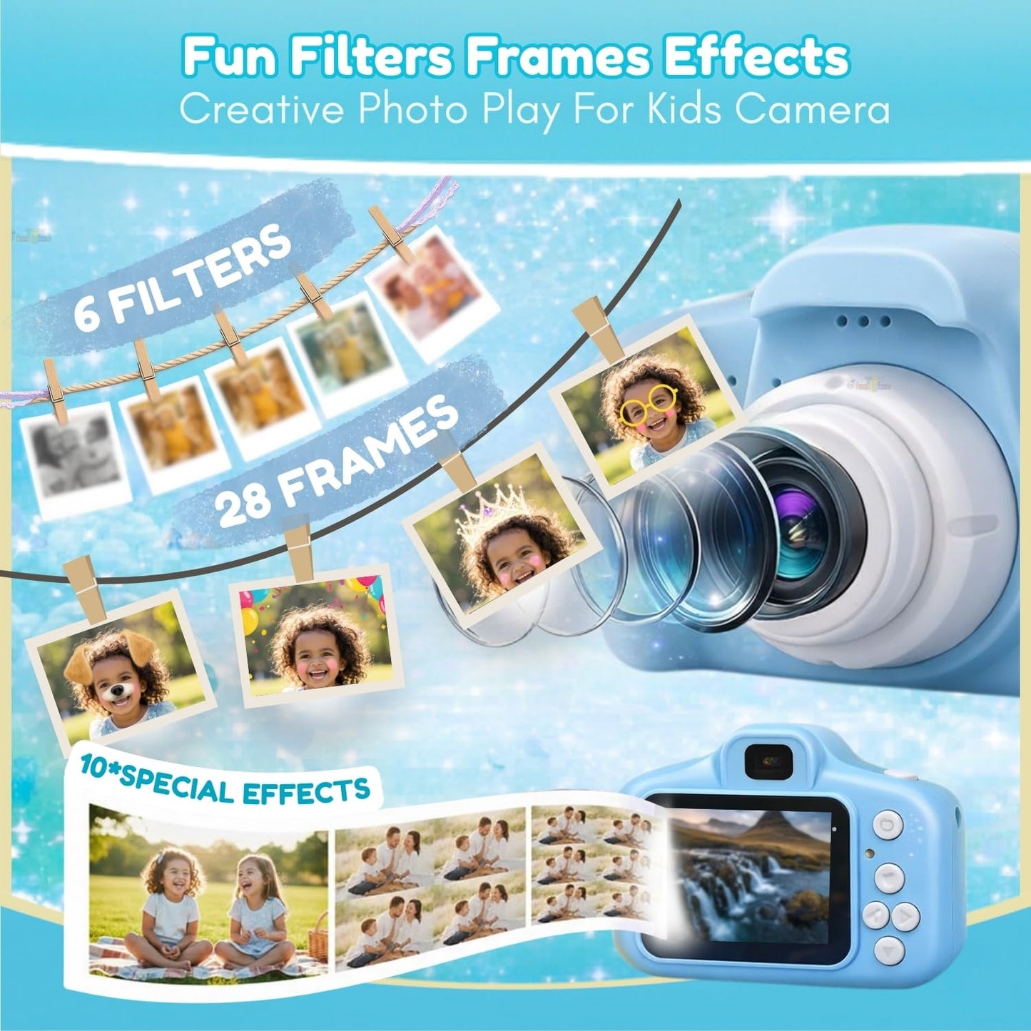 Kids digital camera for creative play by Bouncy Boo