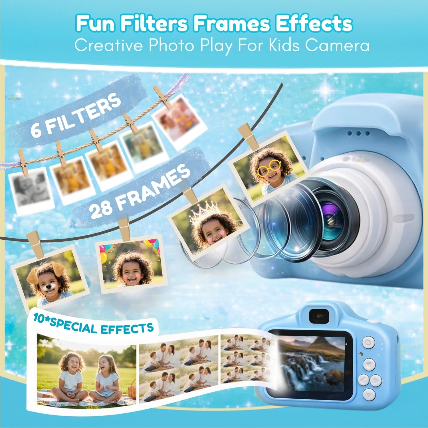 Kids digital camera for creative play by Bouncy Boo