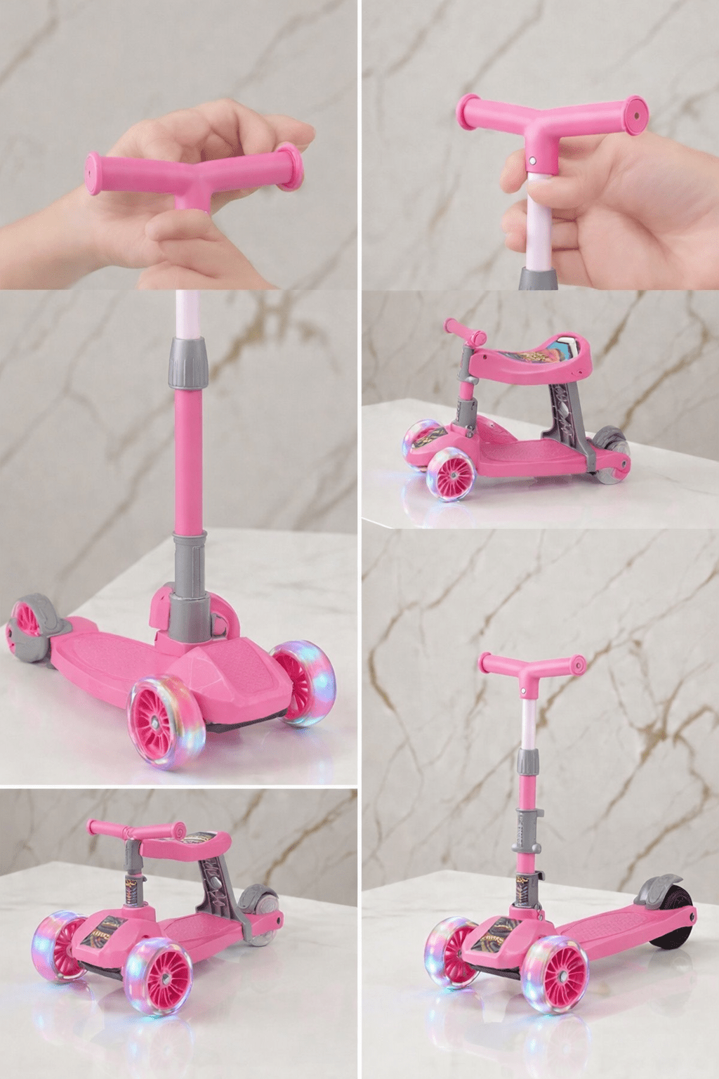 Kids Seat Scooter for Age 3 to 8 Years | Improves Balance & Coordination - Bouncy Boo - Kids Toys Store