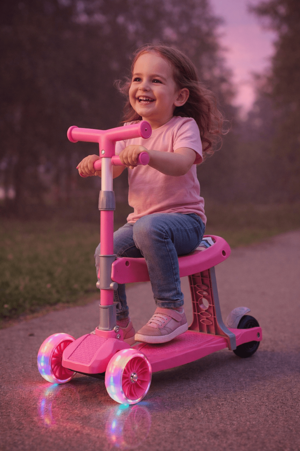 Kids Seat Scooter for Age 3 to 8 Years | Improves Balance & Coordination - Bouncy Boo - Kids Toys Store