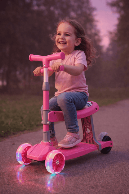 Kids Seat Scooter for Age 3 to 8 Years | Improves Balance & Coordination - Bouncy Boo - Kids Toys Store