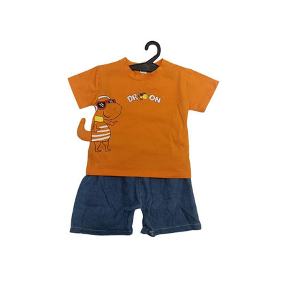 Kids Summer T-Shirt & Shorts Set for Boys 0–3 Years | Cute & Comfortable Daily Wear - Bouncy Boo - Kids Toys Store