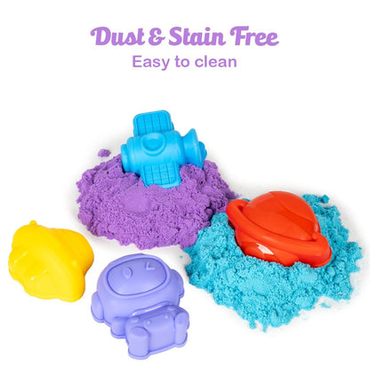 Magic Space Sand Kit for Kids Age 3+ – Boosts Imagination and Fine Motor Skills - Bouncy Boo - Kids Toys Store