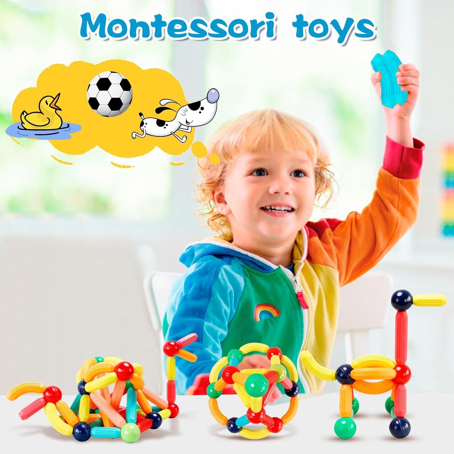 Magnetic Building Set (25 pcs) - Bouncy Boo - Kids Toys Store