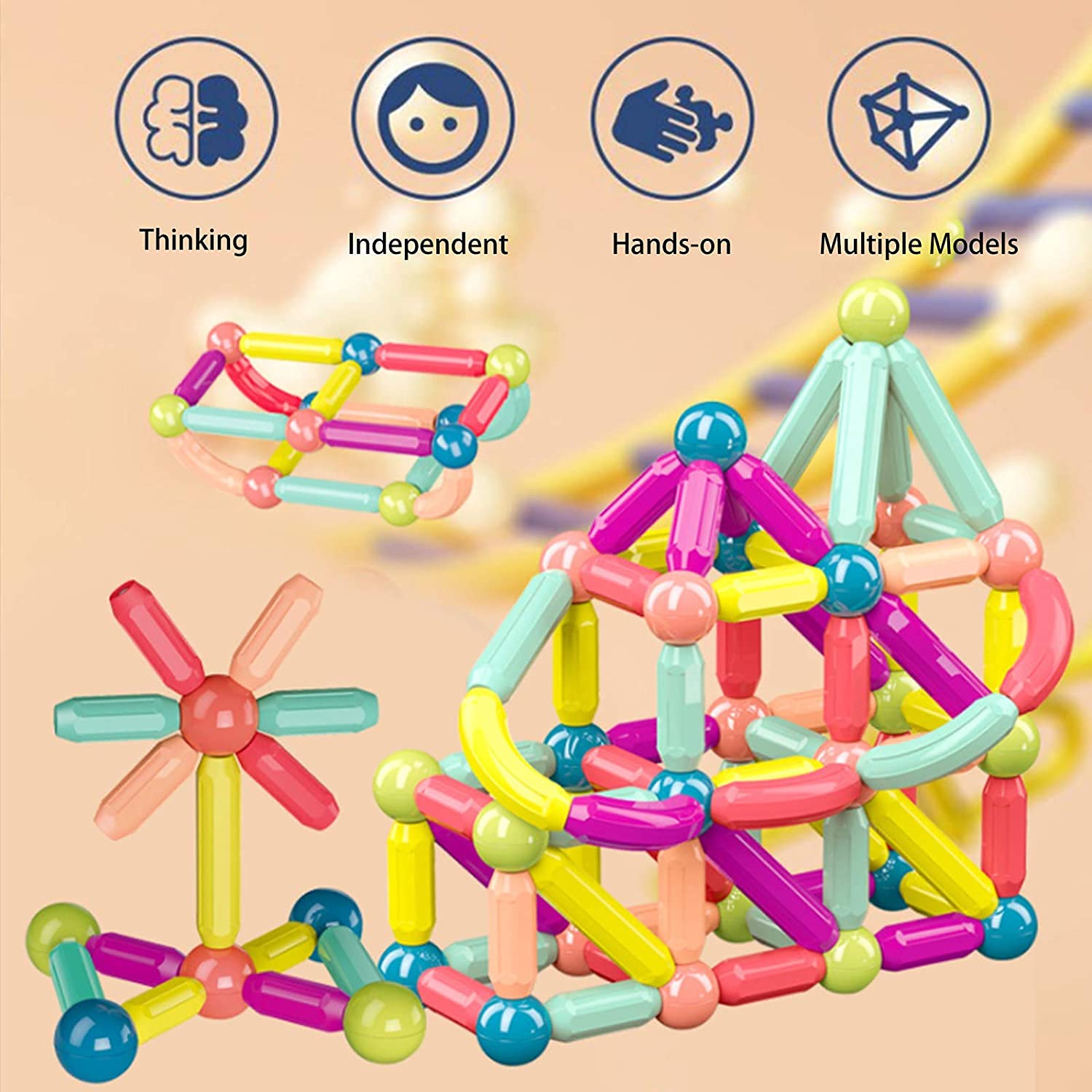 Magnetic Building Set (25 pcs) - Bouncy Boo - Kids Toys Store