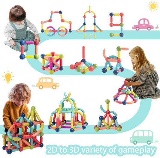Magnetic Building Set (25 pcs) - Bouncy Boo - Kids Toys Store