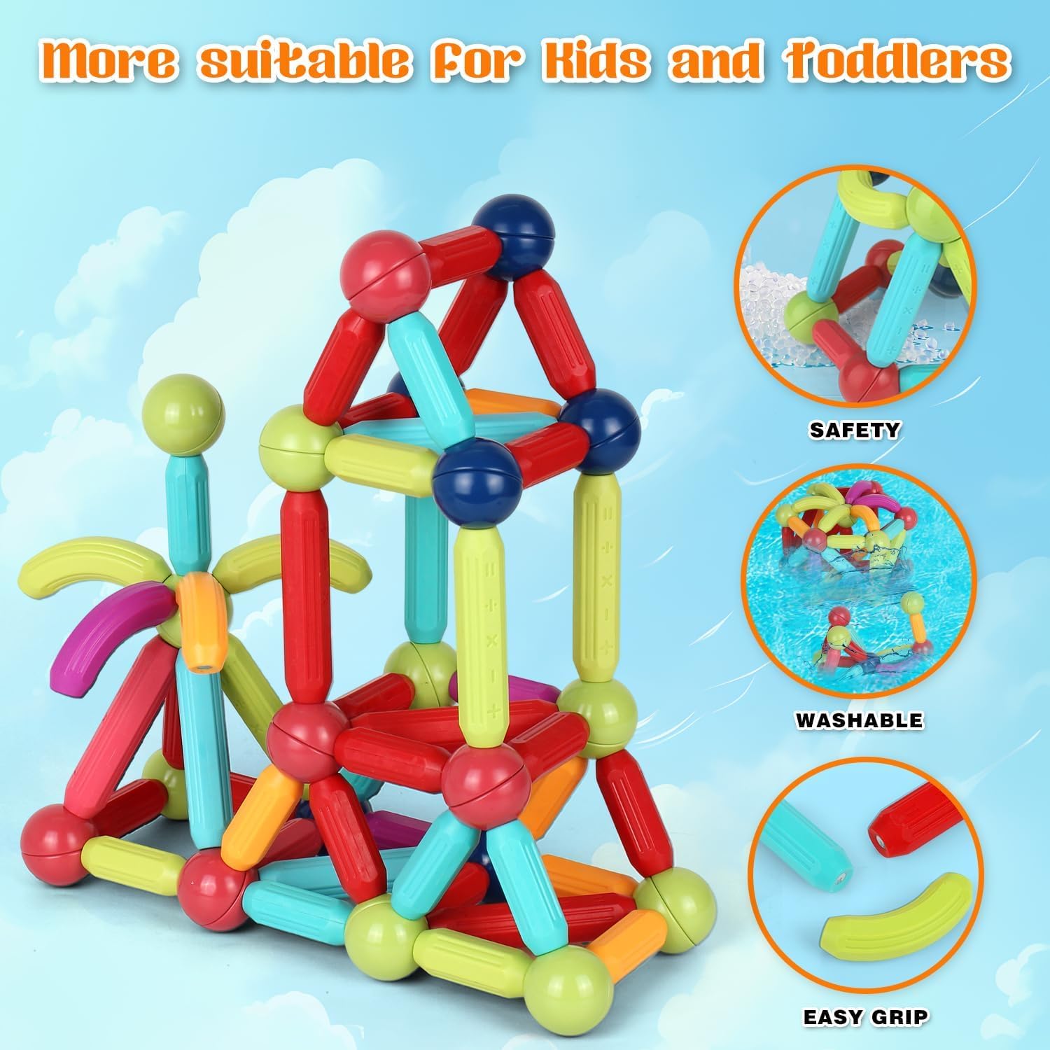 Magnetic Building Set (25 pcs) - Bouncy Boo - Kids Toys Store