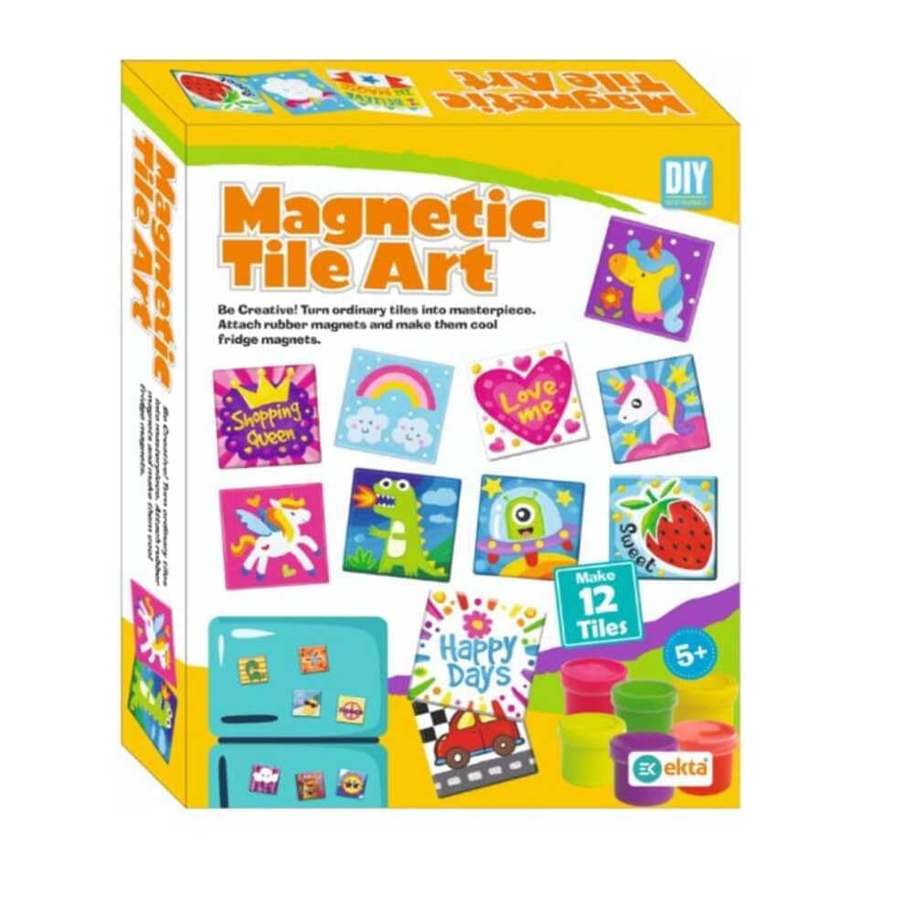 Magnetic Tile Art Kit for Kids Age 6+ – Enhances Creativity and Artistic Skills - Bouncy Boo - Kids Toys Store