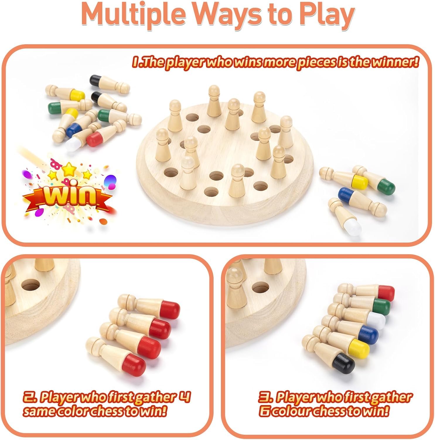 Memory Chess Game for Kids 3+ Years | Brain & Thinking Skills - Bouncy Boo - Kids Toys Store