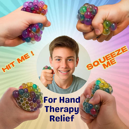 Mesh Stress Ball Toy for Kids 3+ Years | Fun Sensory Stress Relief - Bouncy Boo - Kids Toys Store