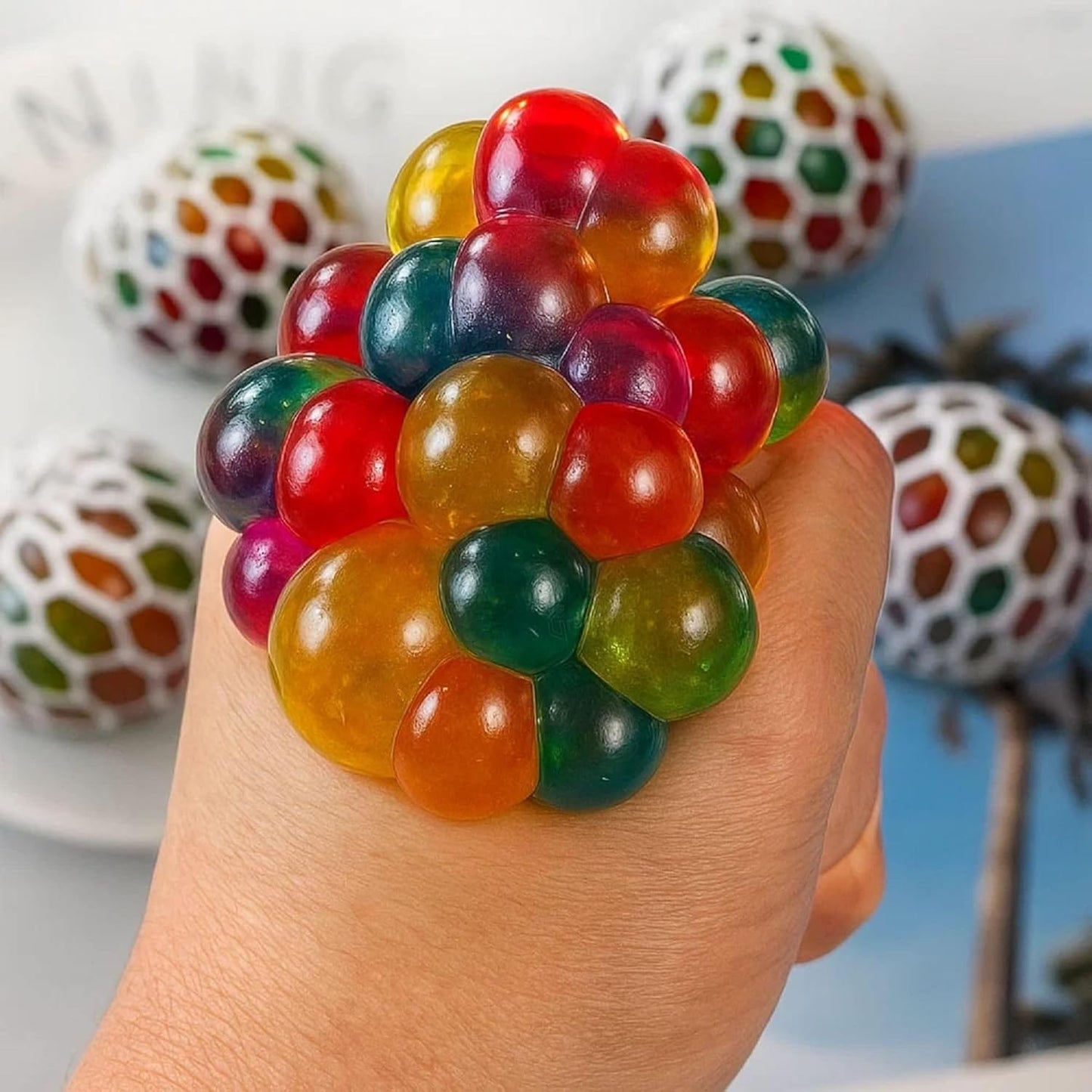 Mesh Stress Ball Toy for Kids 3+ Years | Fun Sensory Stress Relief - Bouncy Boo - Kids Toys Store