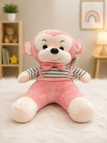 Monkey Teddy Bear Soft Toy for Kids 1–6 Years | Cute & Huggable Plush Doll for Playtime & Gifting - Bouncy Boo - Kids Toys Store