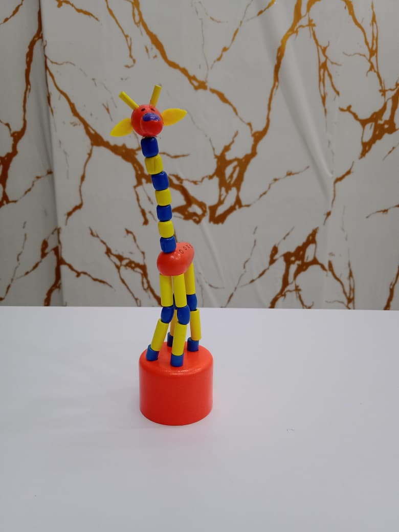 Montessori Wooden Pull Along Giraffe Toy for Toddlers 1–3 Years | Walking & Motor Skills Development - Bouncy Boo - Kids Toys Store