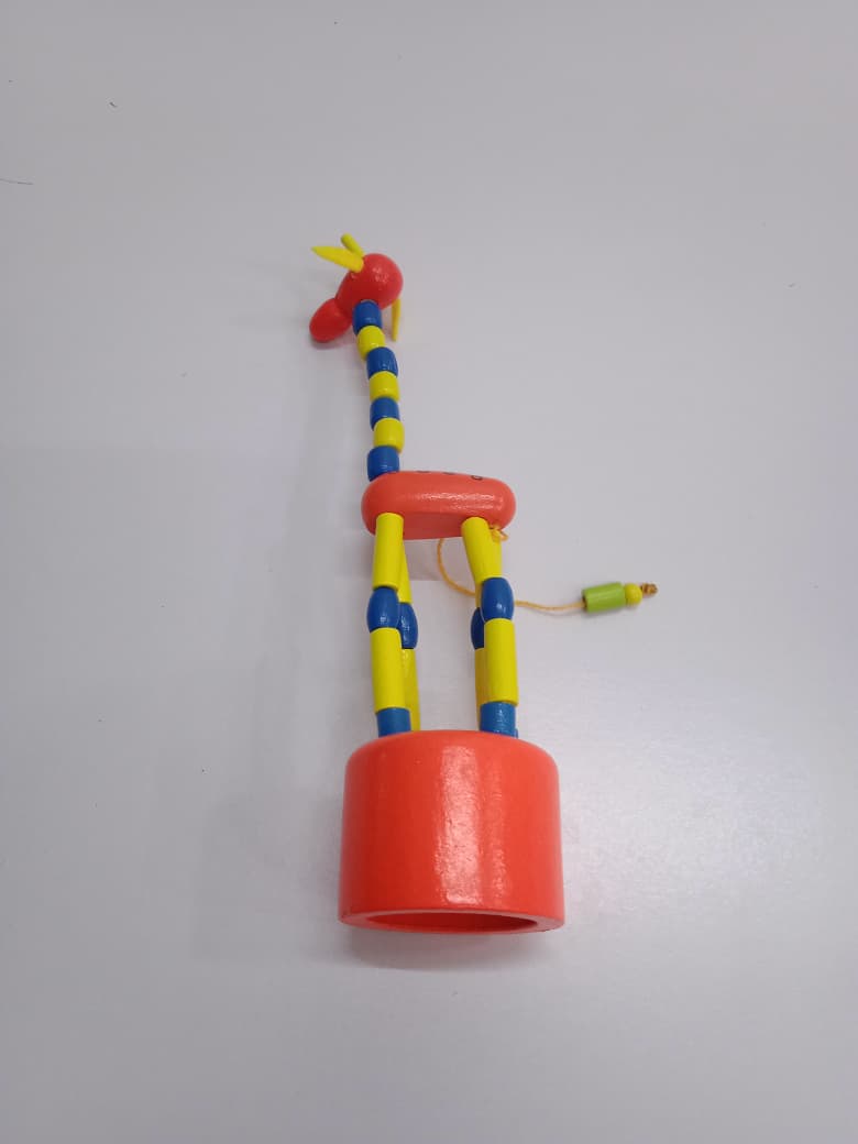 Montessori Wooden Pull Along Giraffe Toy for Toddlers 1–3 Years | Walking & Motor Skills Development - Bouncy Boo - Kids Toys Store