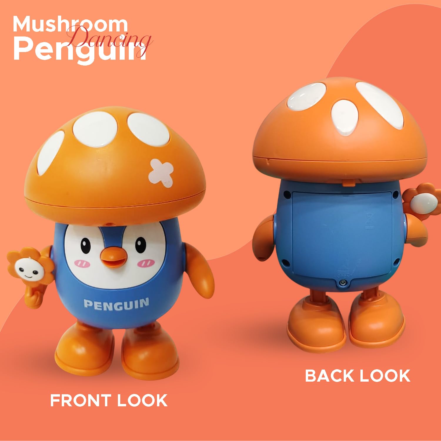 Mushroom Musical Toy for Kids with Lights, Music & Voice Recording - Bouncy Boo - Kids Toys Store