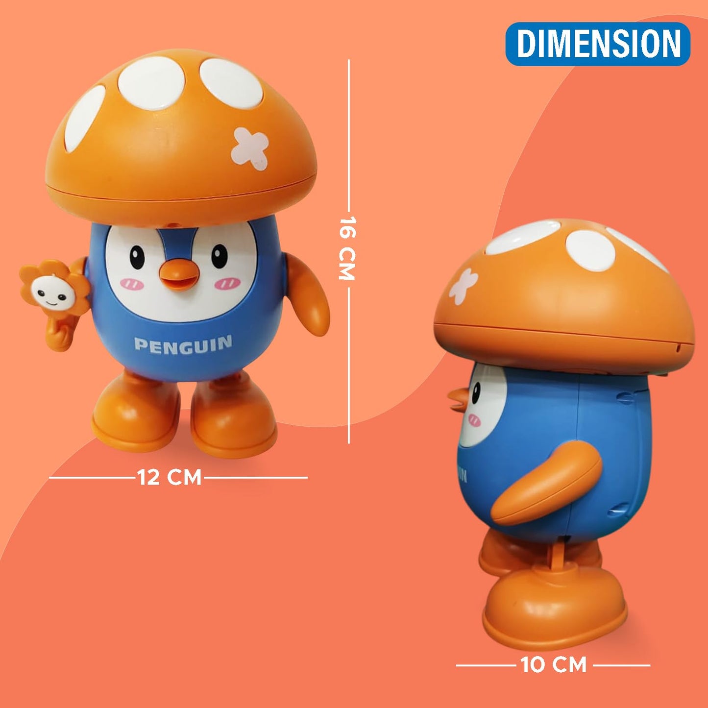 Mushroom Musical Toy for Kids with Lights, Music & Voice Recording - Bouncy Boo - Kids Toys Store