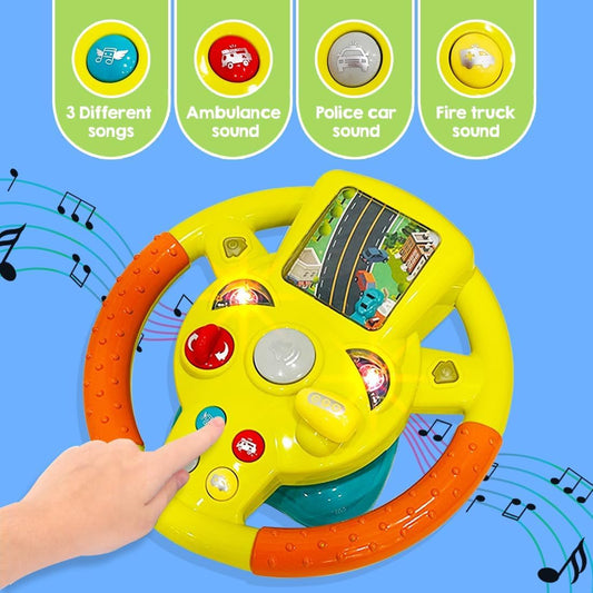 Musical Steering Wheel Toy - Bouncy Boo - Kids Toys Store