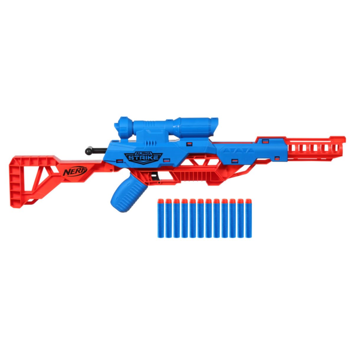 Nerf Alpha Strike Wolf LR - 1 Dart Blaster for Kids 8+ – Long - Range Target Shooting Toy for Active Outdoor Fun - Bouncy Boo - Kids Toys Store