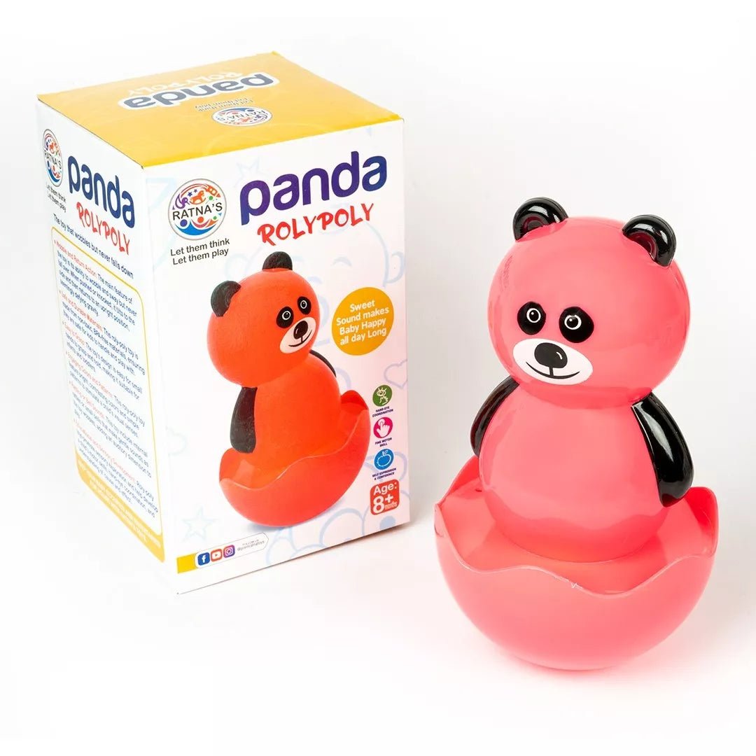 Panda Roly Poly Wobbling Toy with Sweet Sound - Bouncy Boo - Kids Toys Store