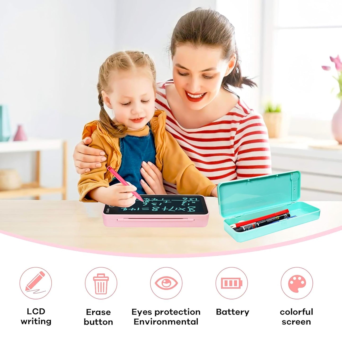 2-in-1 LCD Writing Tablet & Pencil Case