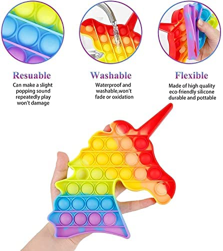 Pop It Fidget Toy for Kids 3+ Years | Sensory Stress Relief Fun - Bouncy Boo - Kids Toys Store