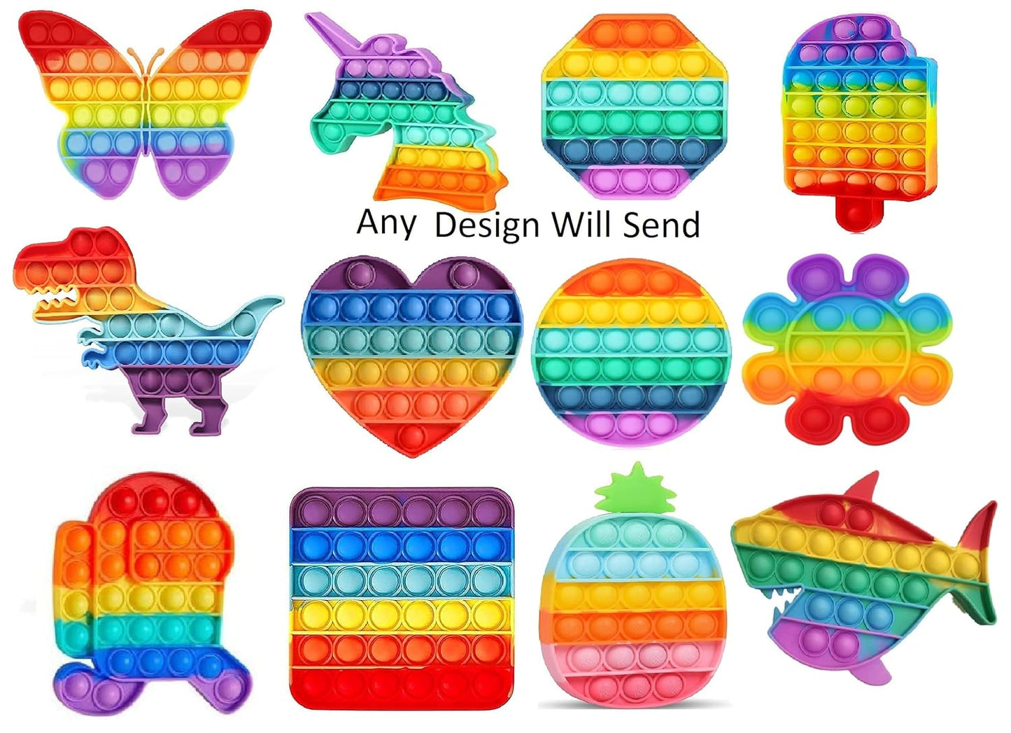 Pop It Fidget Toy for Kids 3+ Years | Sensory Stress Relief Fun - Bouncy Boo - Kids Toys Store
