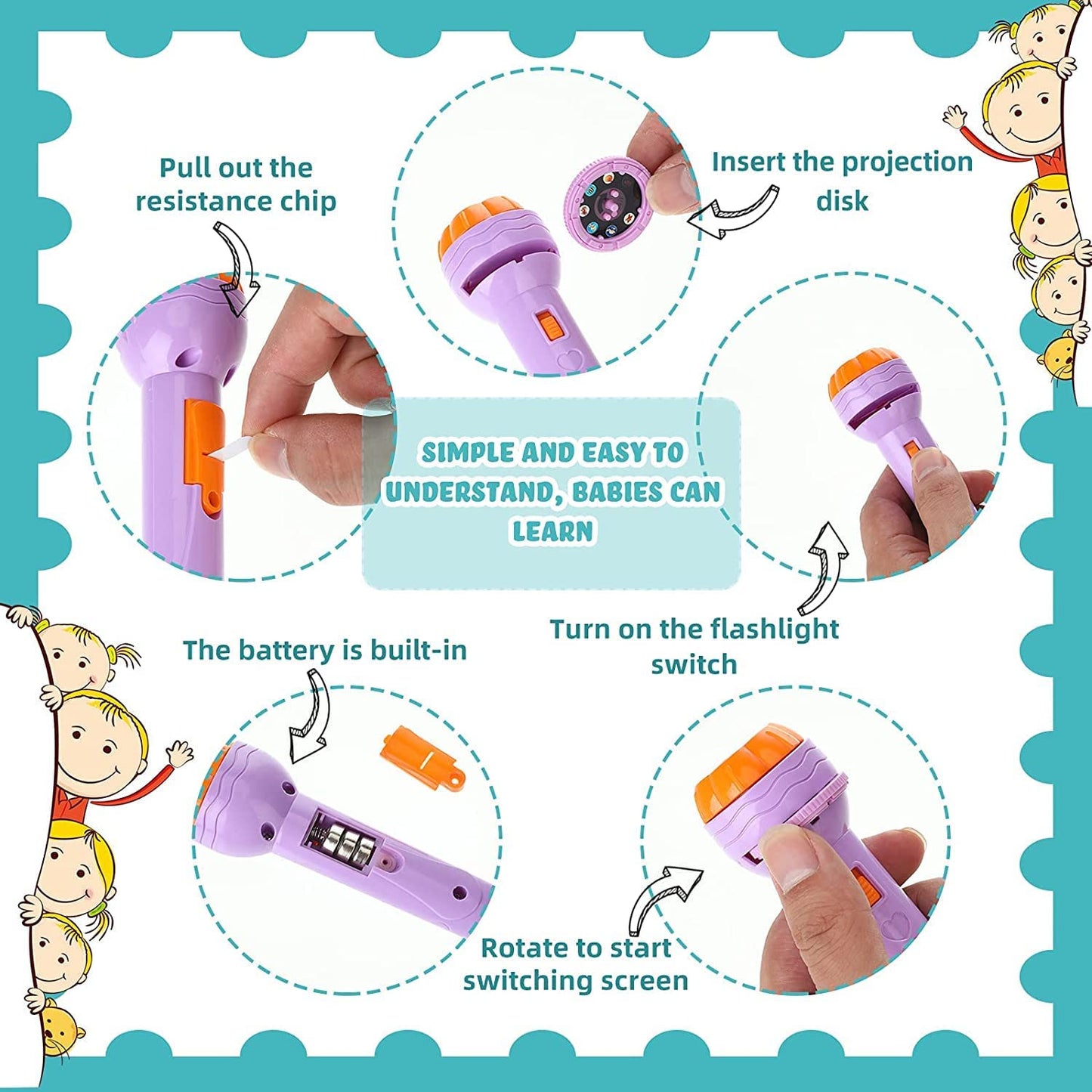 Projector torch toy for kids imagination play by Bouncy Boo