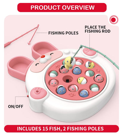 Rabbit Fishing Pond Game for Kids 3+ Years | Motor Skills & Fun Play - Bouncy Boo - Kids Toys Store