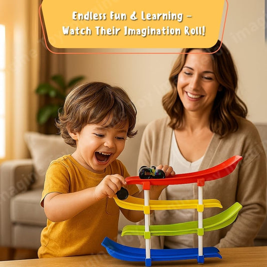 Ramp racer toy for kids racing play by Bouncy Boo