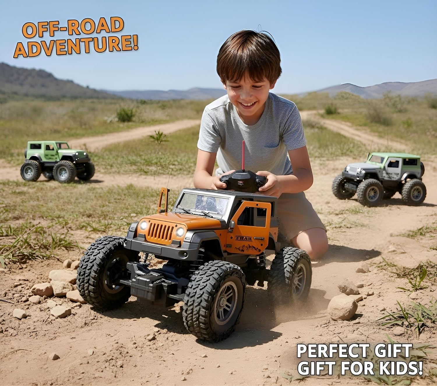 Remote Control Off Road Car for Kids 6+ Years | Rechargeable RC Adventure - Bouncy Boo - Kids Toys Store