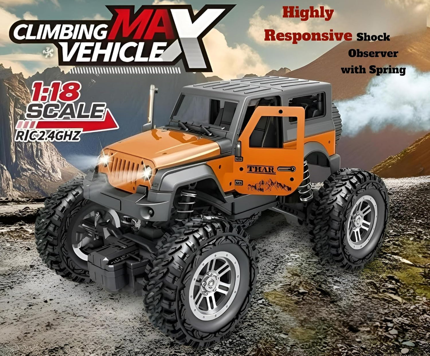 Remote Control Off Road Car for Kids 6+ Years | Rechargeable RC Adventure - Bouncy Boo - Kids Toys Store