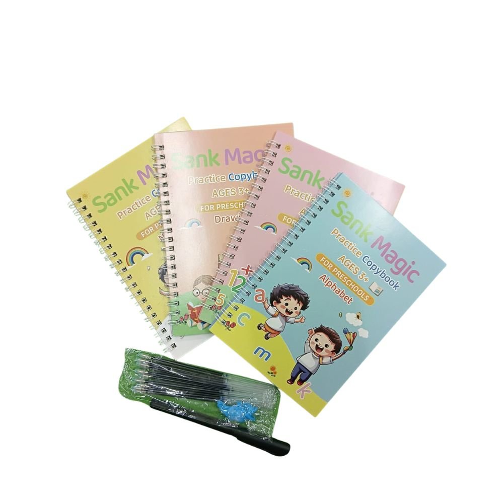 Sank Magic Practice Copy Books for Kids 3–6 Years | Handwriting Learning Kit - Bouncy Boo - Kids Toys Store