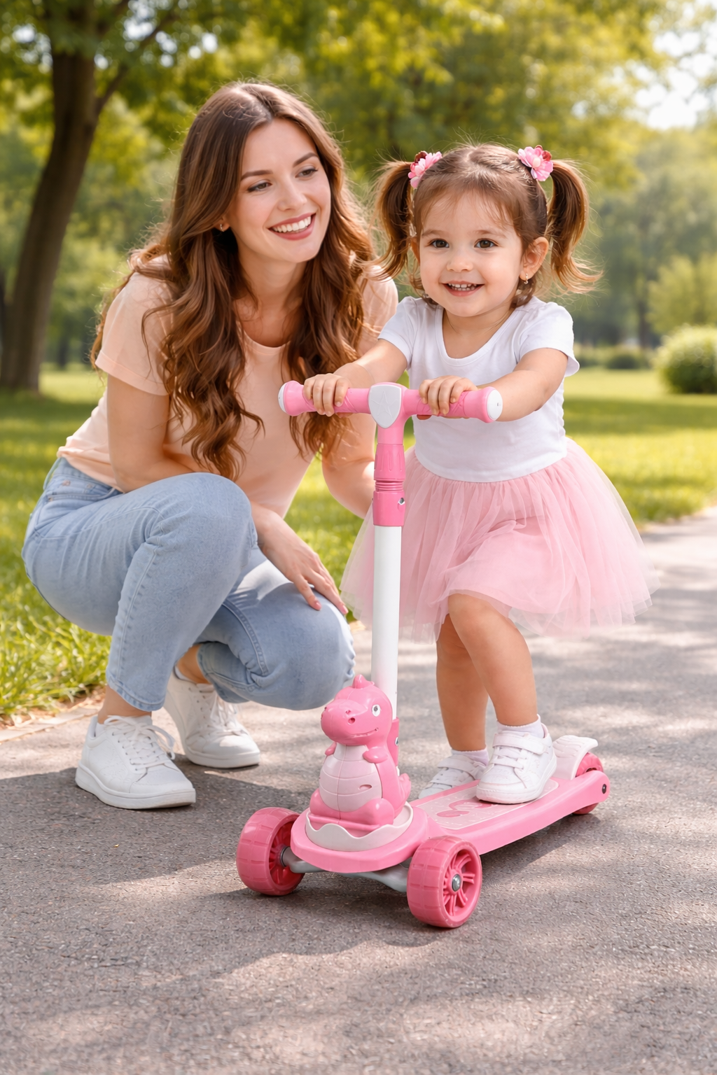 Scooter First Ride for Kids 2–5 Years | Balance & Confidence Builder - Bouncy Boo - Kids Toys Store