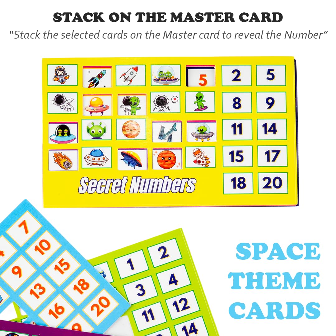 Secret number puzzle for kids fun learning toy by Bouncy Boo