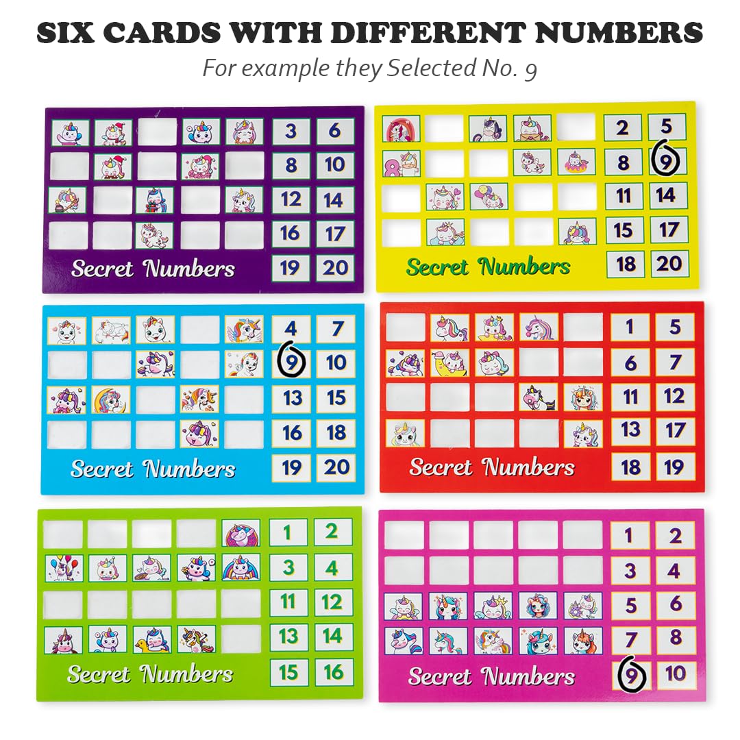 Secret number puzzle for kids educational play by Bouncy Boo