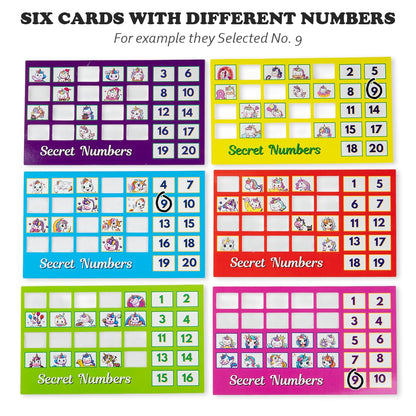 Secret number puzzle for kids educational play by Bouncy Boo