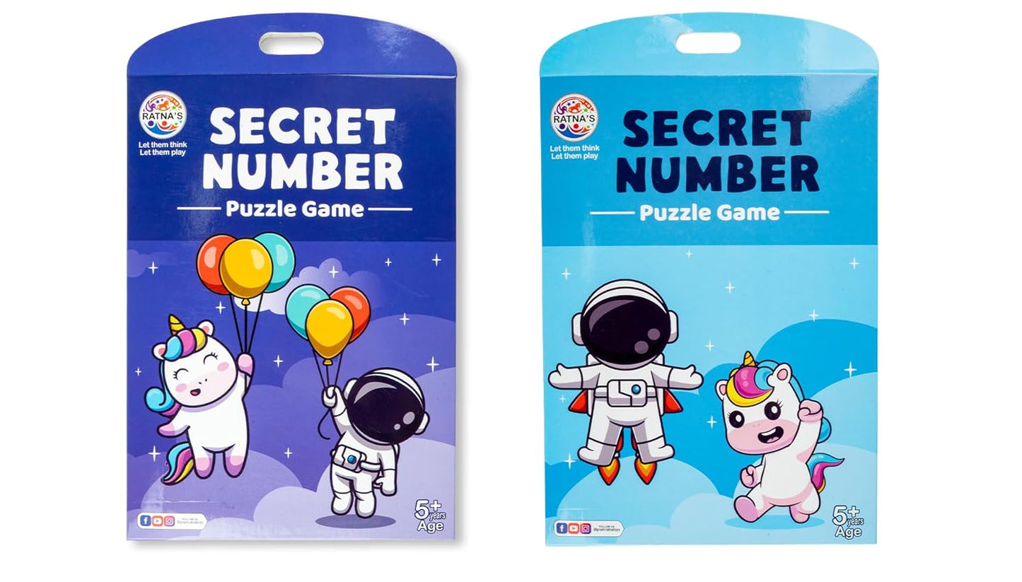 Secret number puzzle for kids learning toy by Bouncy Boo