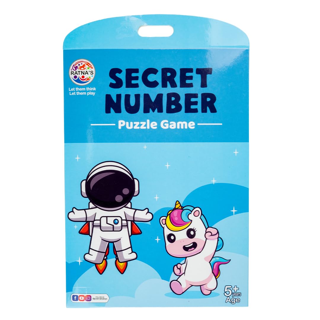 Secret number puzzle for kids cognitive skills by Bouncy Boo