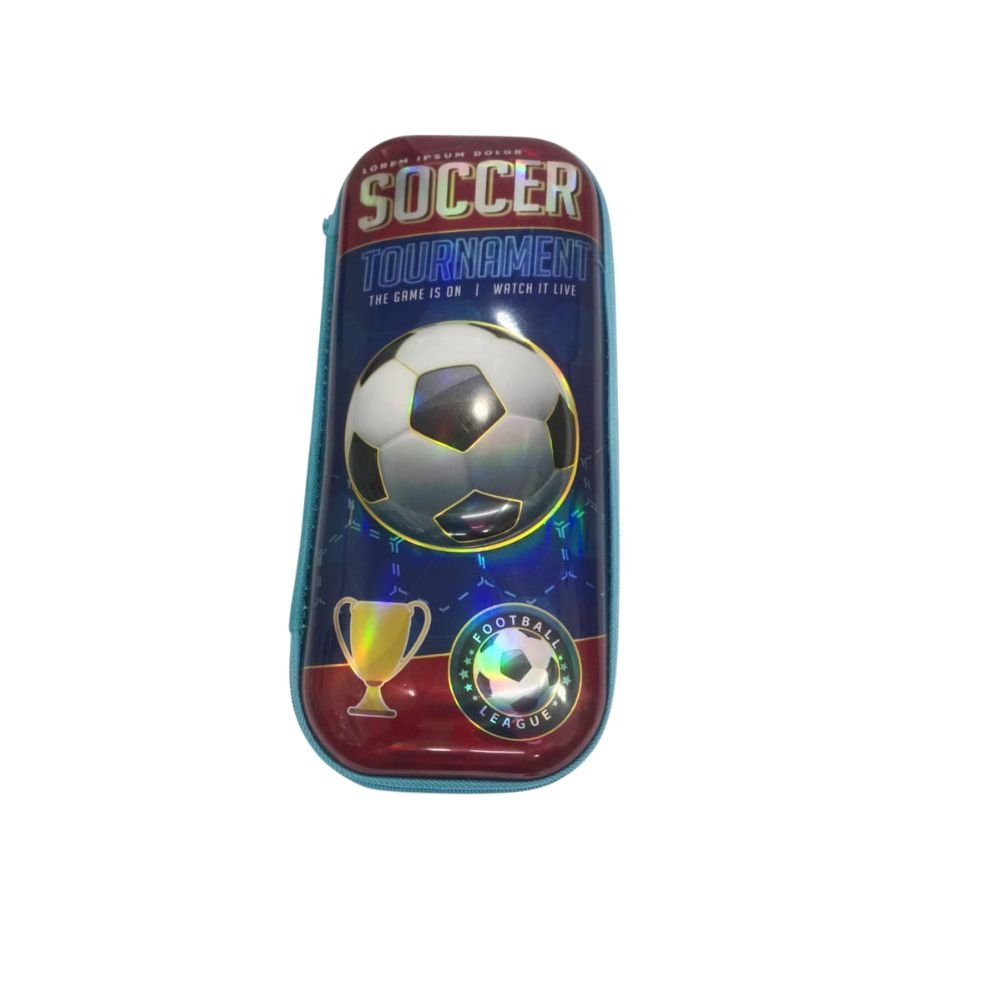 Soccer Pencil Case for Kids 4–10 Years | Durable Hard Shell Storage - Bouncy Boo - Kids Toys Store