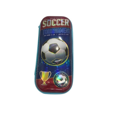 Soccer Pencil Case for Kids 4–10 Years | Durable Hard Shell Storage - Bouncy Boo - Kids Toys Store