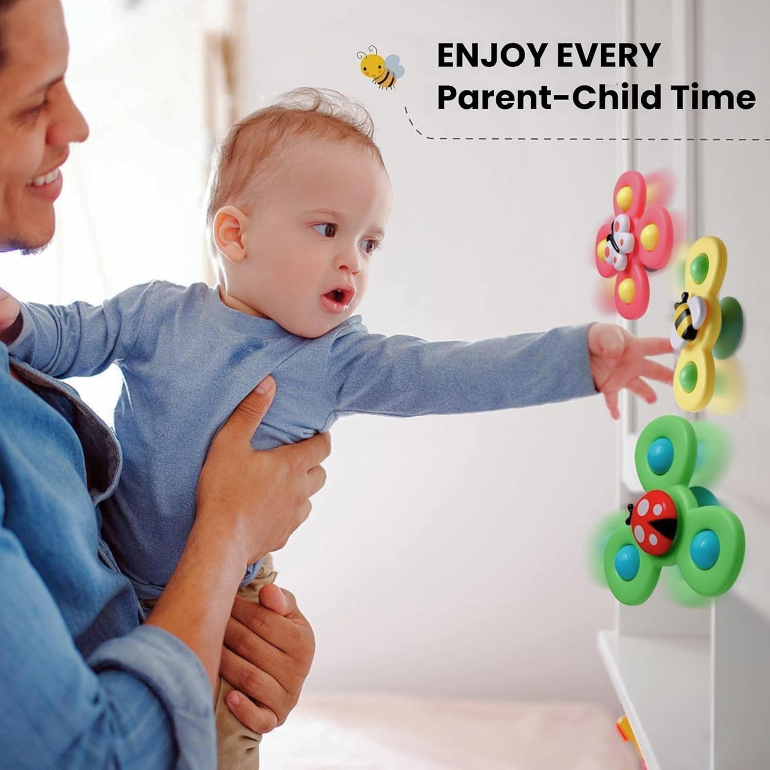 Spinning Bath Toy Set for Kids Age 1+ – Enhances Sensory Play and Motor Skill Development - Bouncy Boo - Kids Toys Store